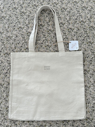 Hand Stamped Tote Bag