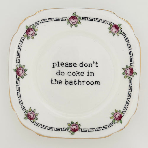 Please Don’t Do Coke in the Bathroom